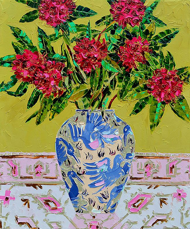 Lucy Doyle - Pink Persian flower arrangement